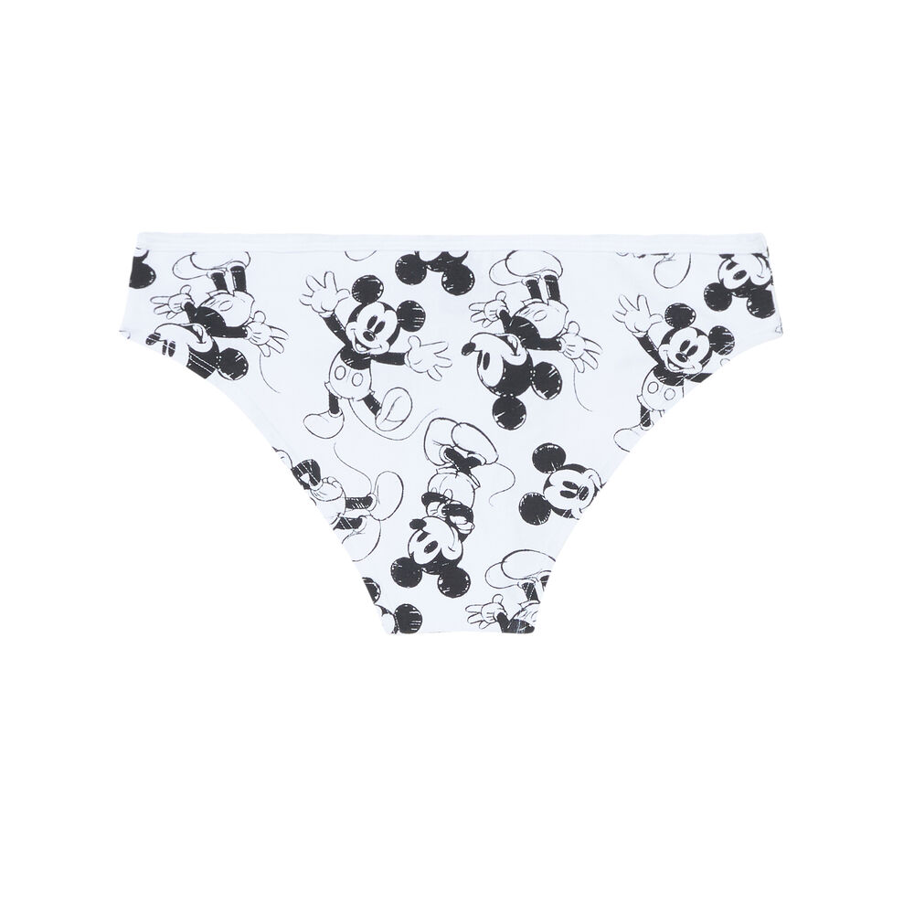 Shorty à imprimés têtes de mickey - noir blanc.