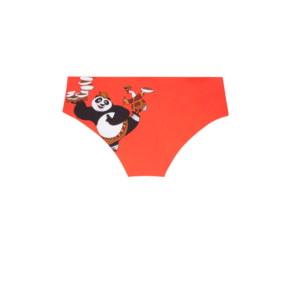 Shorty en micro kung fu panda - orange orange.