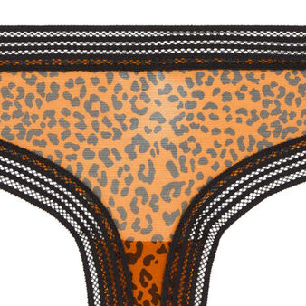 Shorty en tulle imprim&eacute; l&eacute;opard wafiz leopiz camel.