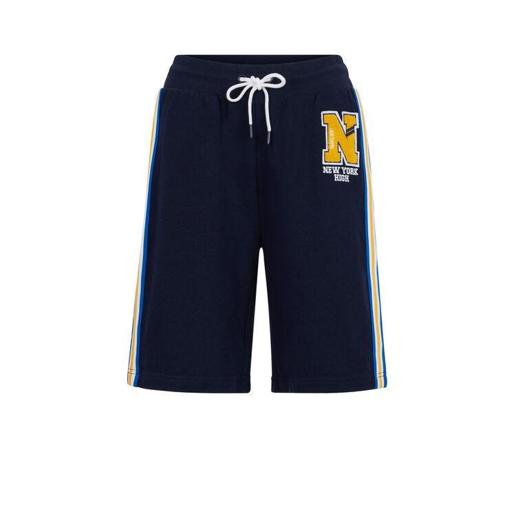 Short long molleton rivervixiz bleu marine.