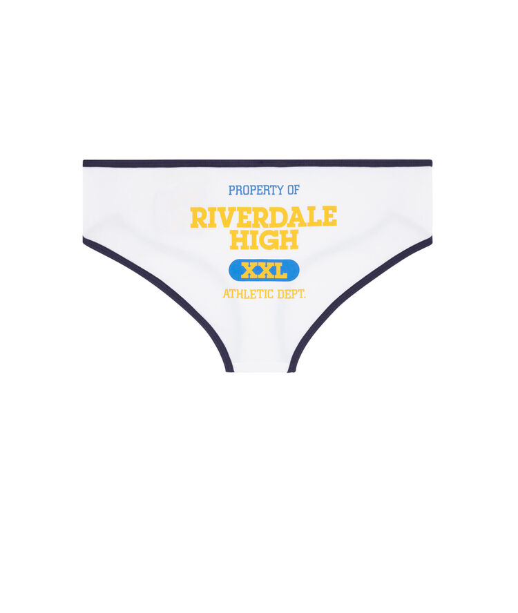 Shorty en coton licence rverdale riverdaliz blanc.