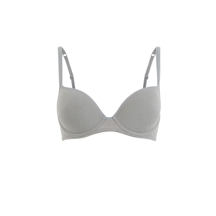 Soutien-gorge ampli gris microchiniz gris.