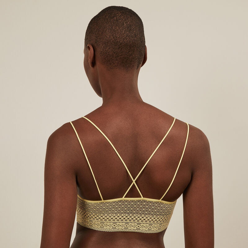 Soutien-gorge brassière sans armatures - jaune Soutien-gorge brassière sans armatures - jaune;