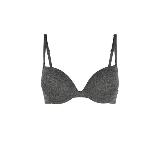 Soutien-gorge gel bra gris chiné micro Soutien-gorge gel bra gris chiné micro;