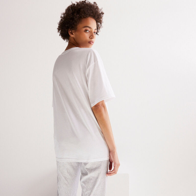 top imprimé statue chewing gum - blanc top imprimé statue chewing gum - blanc ;