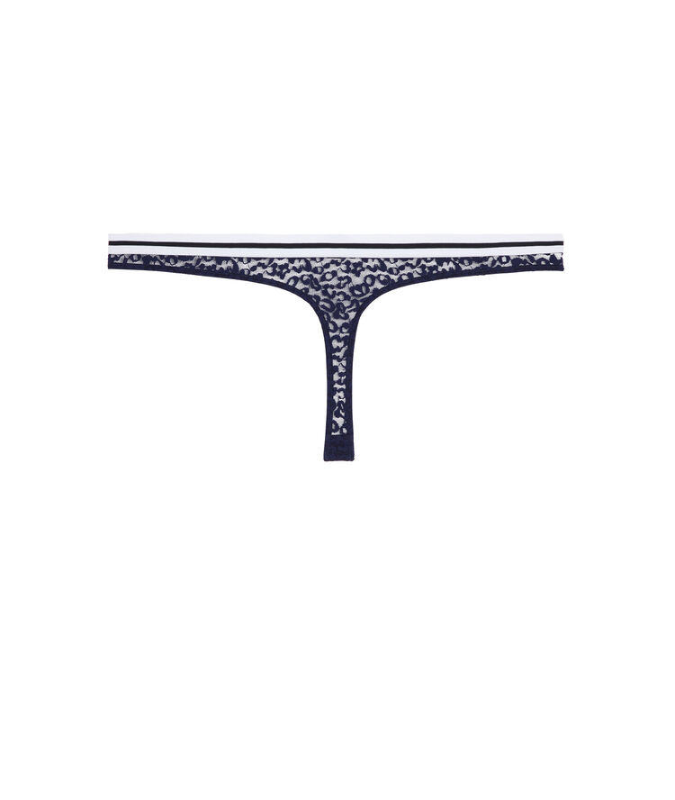 String bleu marine leopiz bleu.