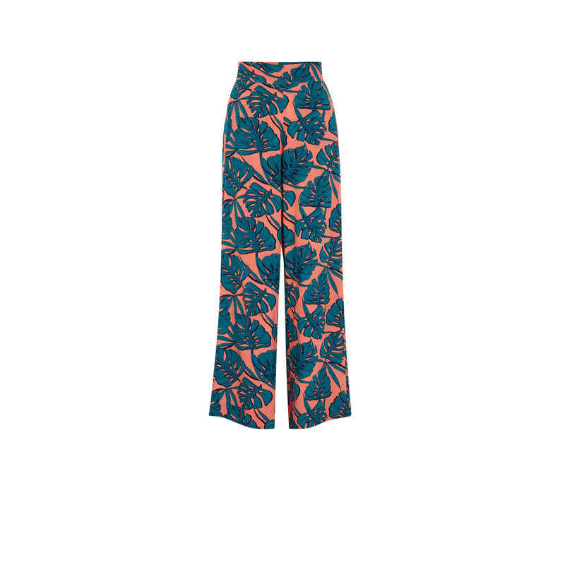 Pantalon large imprimé - saumon Pantalon large imprimé - saumon;
