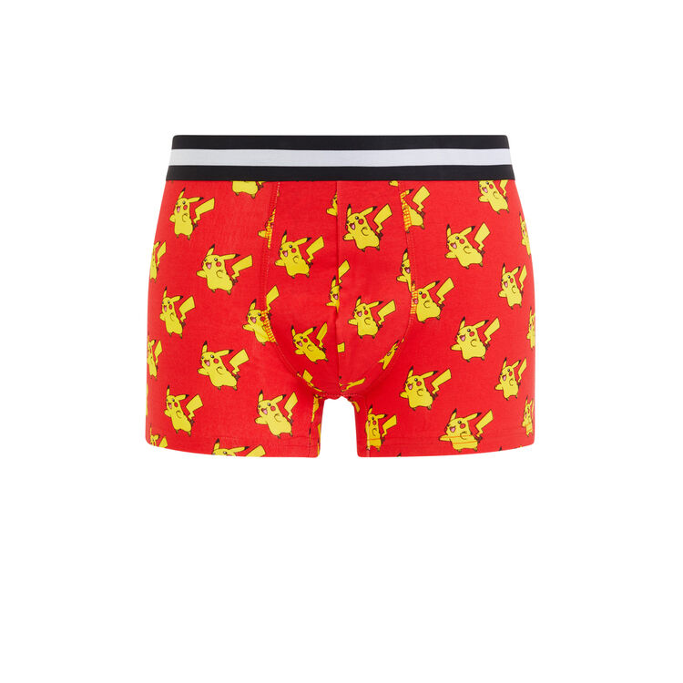 Boxer en coton imprimé Pikachu Boxer en coton imprimé Pikachu;