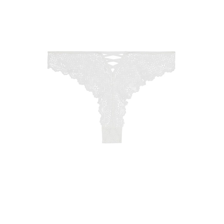 Tanga blanc mahaliz white.