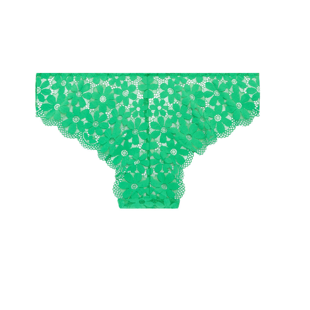 Shorty dentelle - vert vert.