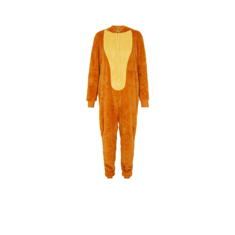 Combi polaire à capuche alexiz camel.