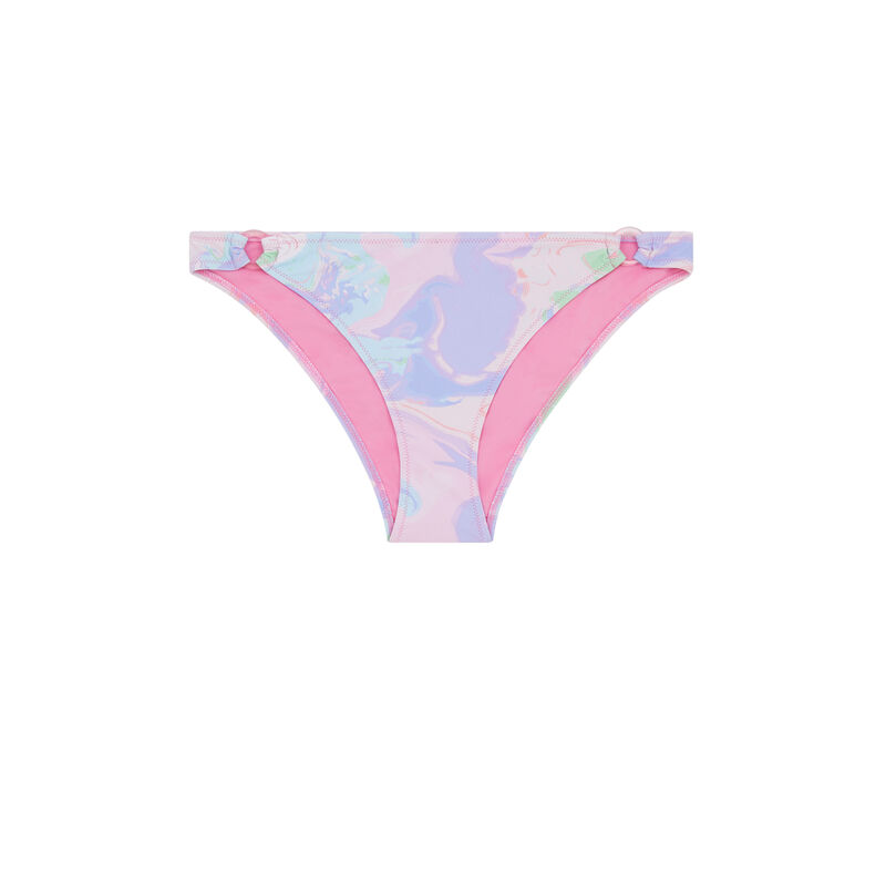 Bas de maillot de bain culotte imprimé marbre - violet Bas de maillot de bain culotte imprimé marbre - violet;