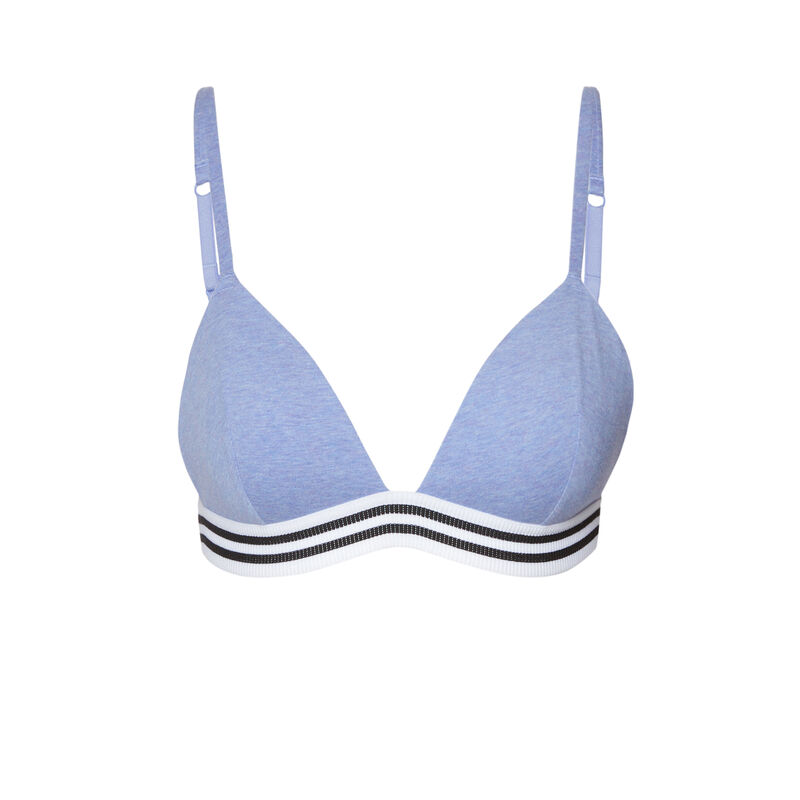 soutien-gorge sans armatures à bande élastique - bleu ciel soutien-gorge sans armatures à bande élastique - bleu ciel;