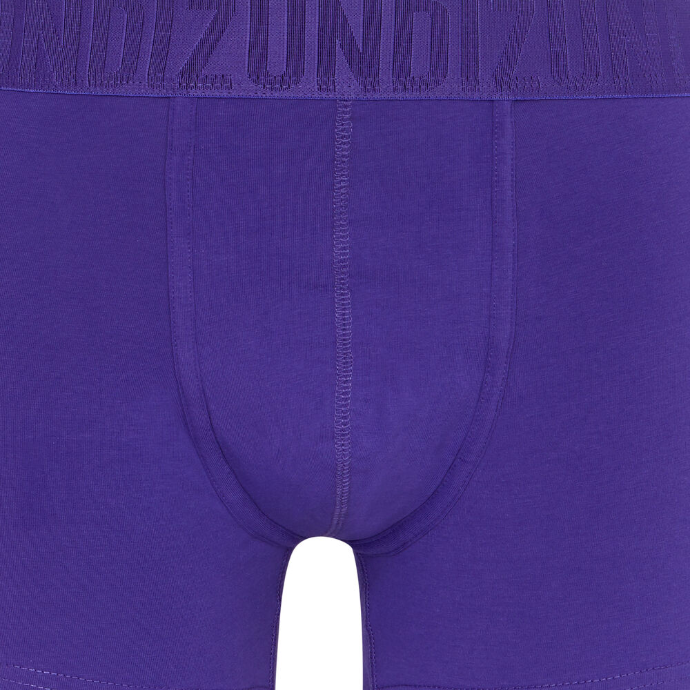 Boxer en coton uni - violet violet.
