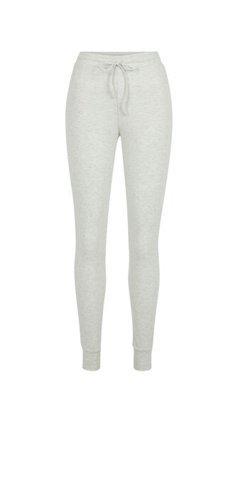 Pantalon en jersey azkiz gris clair.