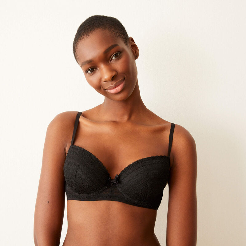 Soutien-gorge ampliforme dentelle - noir Soutien-gorge ampliforme dentelle - noir;