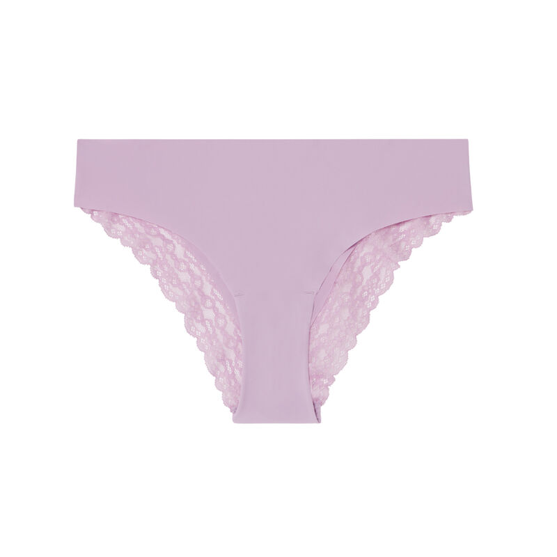 culotte en micro et dentelle - lilas culotte en micro et dentelle - lilas;