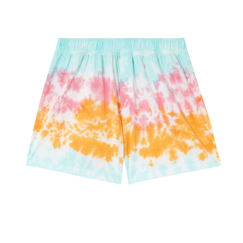 caleçon en coton imprimé tie and dye - mangue caleçon en coton imprimé tie and dye - mangue;