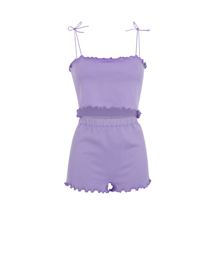 Ensemble top + short - lilas lilas.