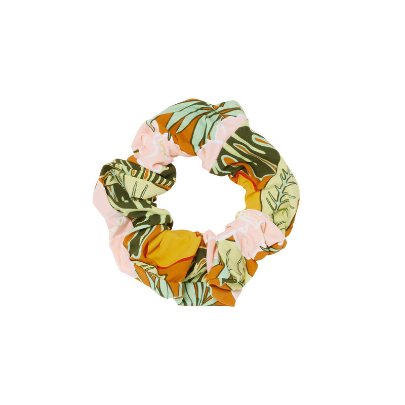 chouchou imprimé tropical - orange chouchou imprimé tropical - orange;