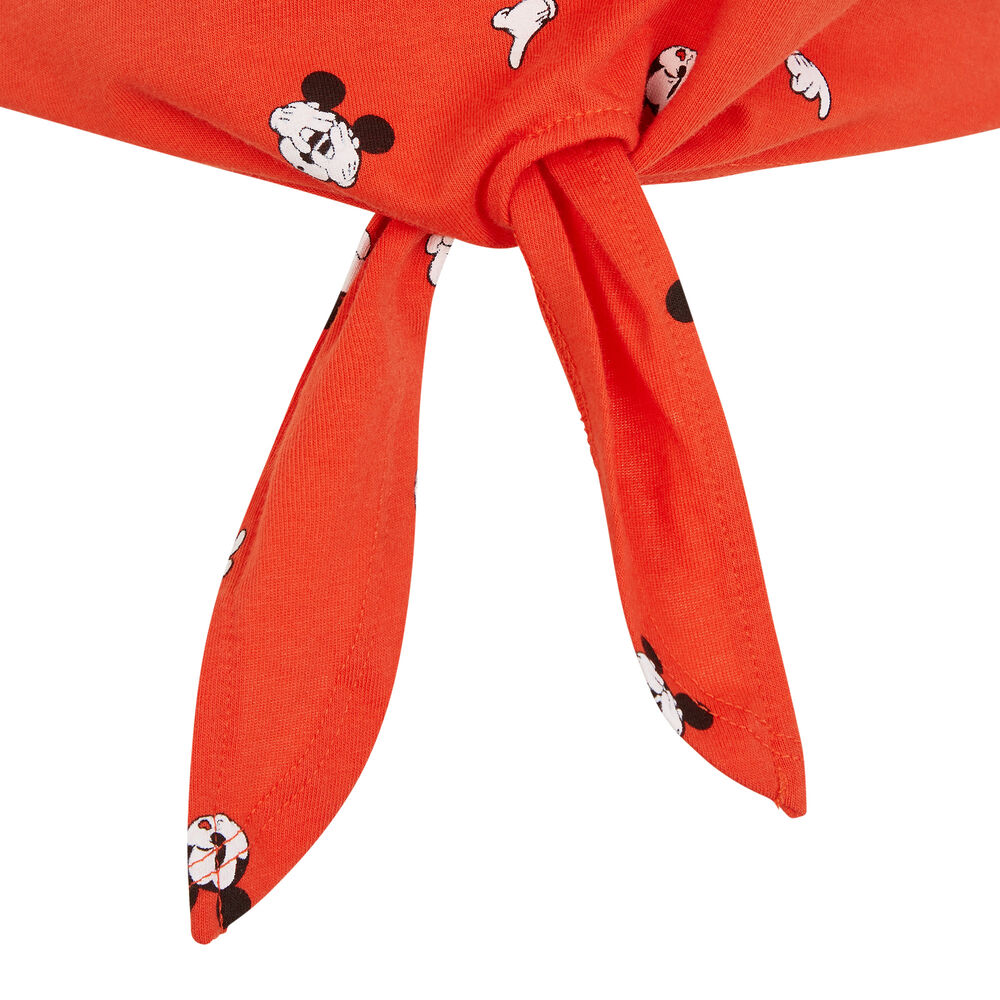 Top débardeur à nœud mickey - orange orange.