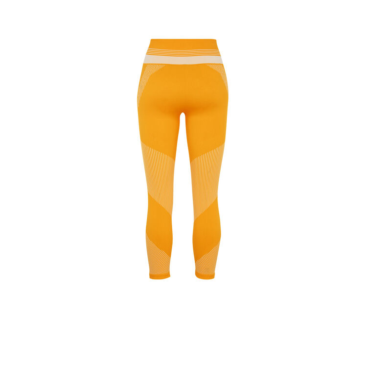 Legging court sport sans coutures seamblockiz safran.