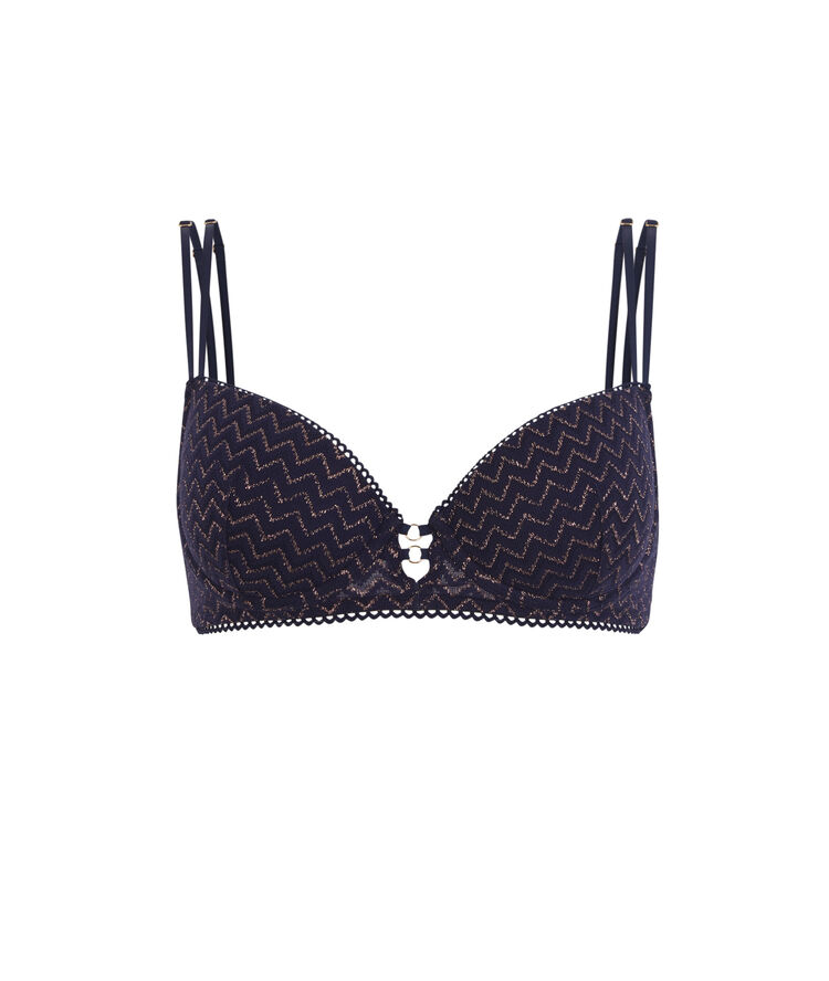 Soutien-gorge ampli bleu marine lurexiz bleu.