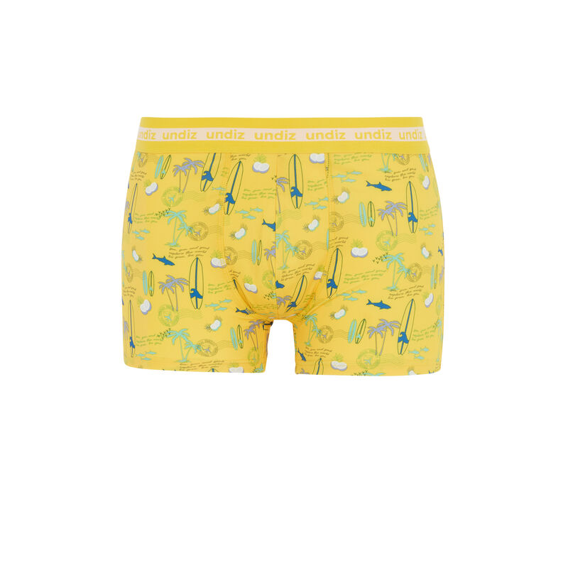 Boxer imprimé surf - jaune Boxer imprimé surf - jaune;