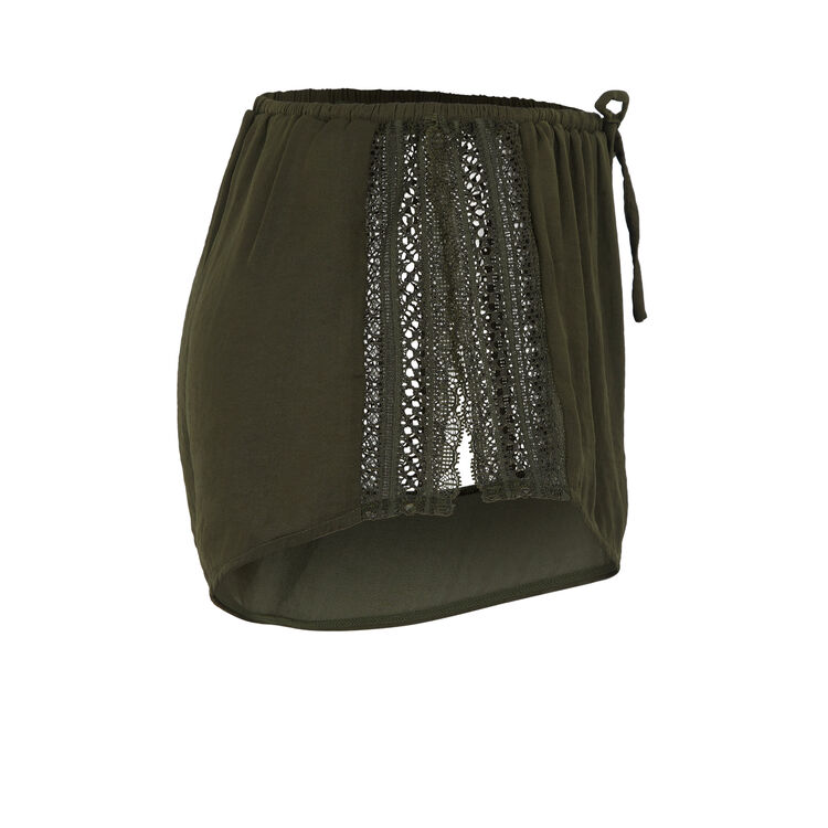 Short kaki bijoutiz laciz green.