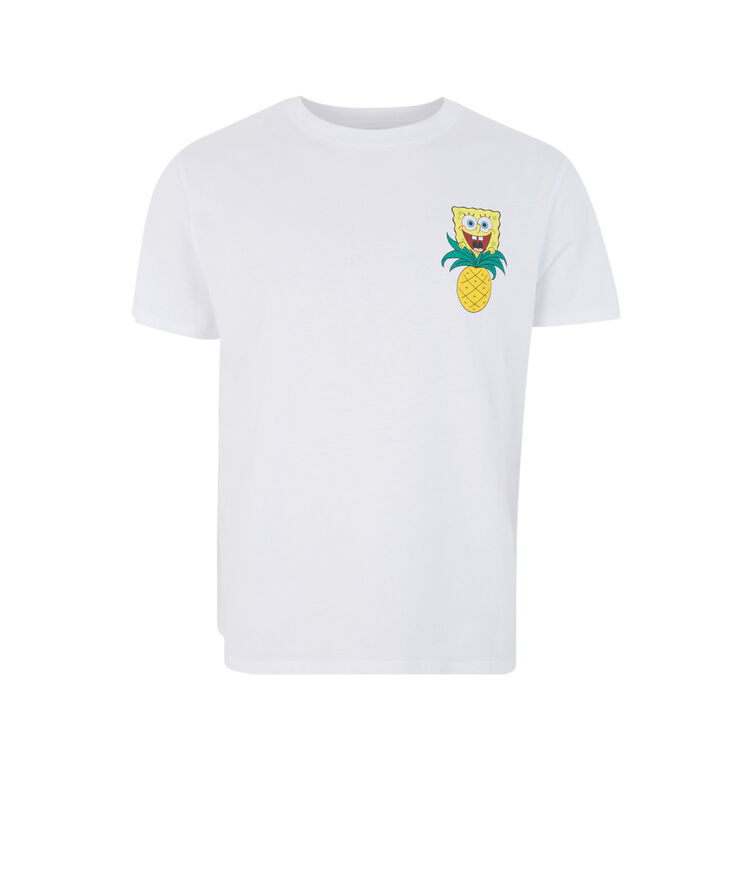 T-shirt à manches courtes bob l'éponge - blanc blanc.