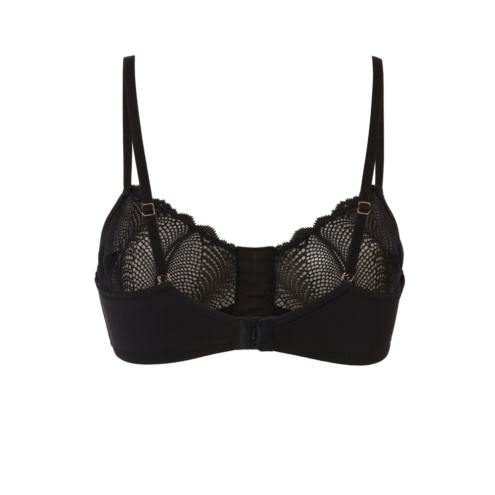 Soutien-gorge brassière effet corset - noir noir.