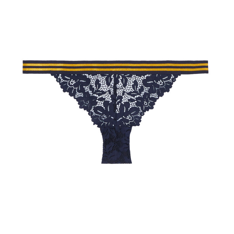 culotte en dentelle et élastique bicolore - bleu culotte en dentelle et élastique bicolore - bleu;