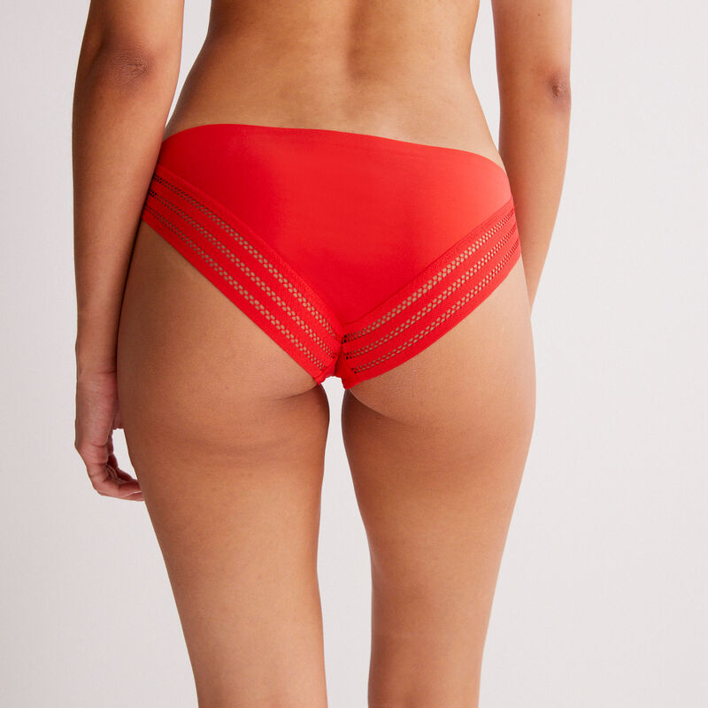 culotte micro detail dentele ajourée - rouge culotte micro detail dentele ajourée - rouge;