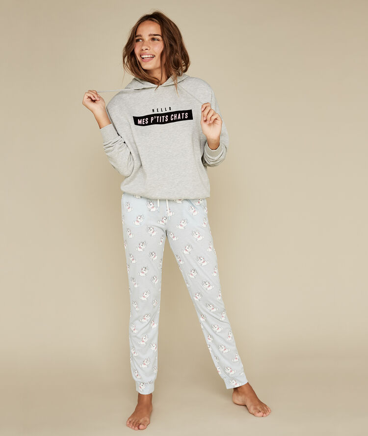 Sweat gris hellochatiz grey.