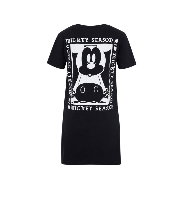 Top à manches courtes print mickey blackmickiz noir.