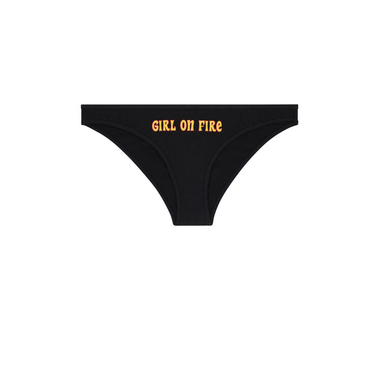 Culotte en coton détail message flammiz Culotte en coton détail message flammiz;