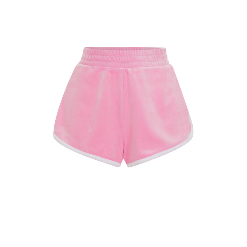 Short uni en velours - rose Short uni en velours - rose;