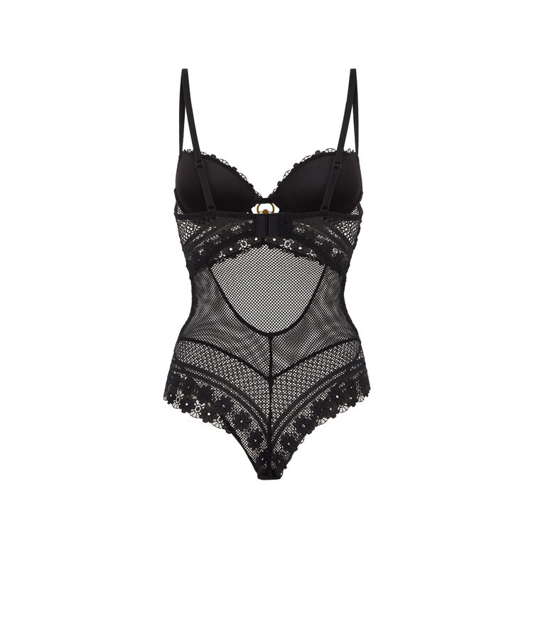 Body ampliforme détail bijou - noir noir.
