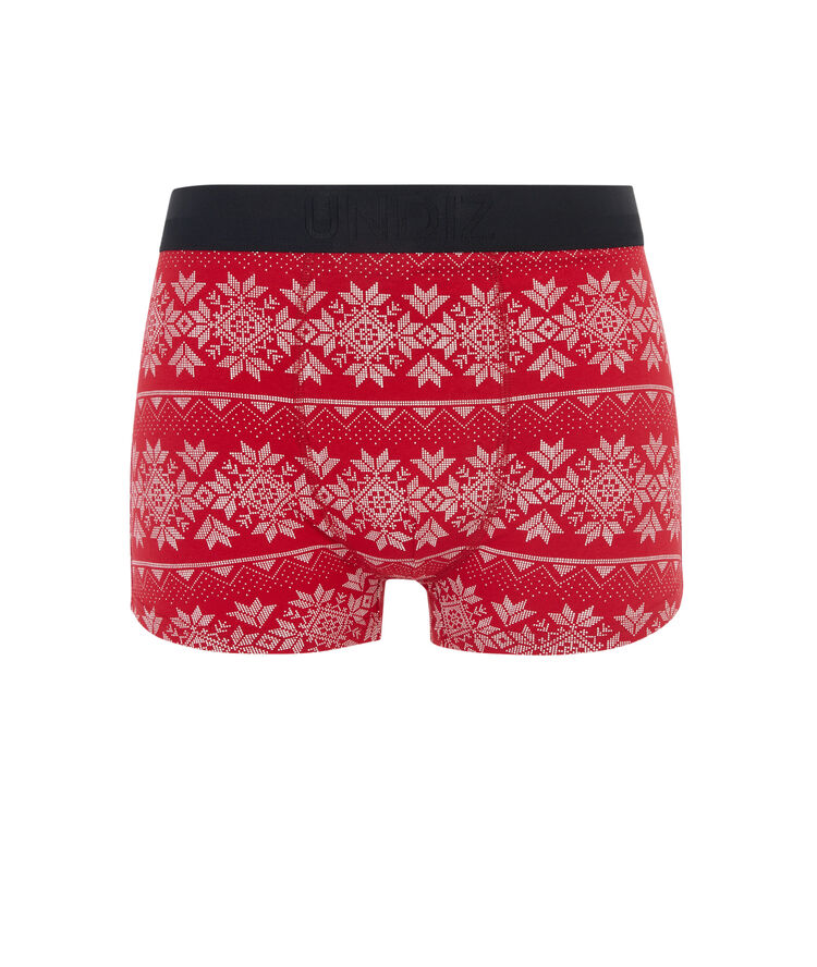 Boxer en coton à message engnewtassagiz rouge.