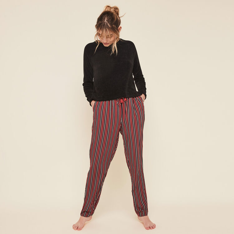 Pantalon fluide à rayures redrayiz Pantalon fluide à rayures redrayiz;