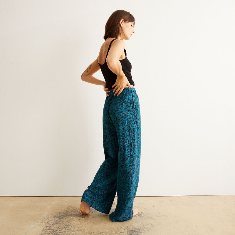 Pantalon imprimé animal - bleu Pantalon imprimé animal - bleu;