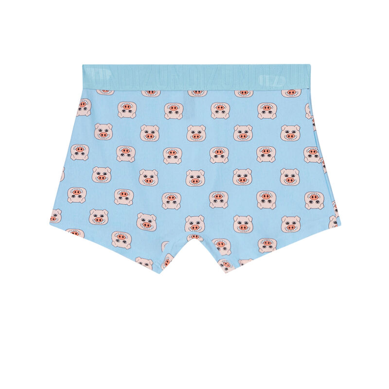 boxer à motifs cochons - bleu ciel boxer à motifs cochons - bleu ciel;