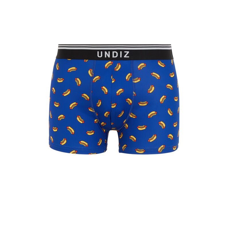 Boxer imprimé hot dog - bleu Boxer imprimé hot dog - bleu;