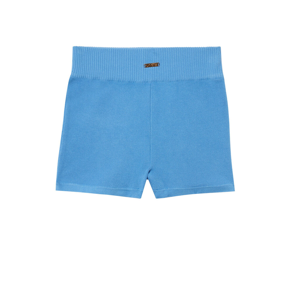 Short cycliste en jersey - bleu bleu.