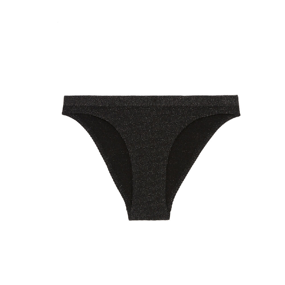 Culotte à brillant - noir noir.