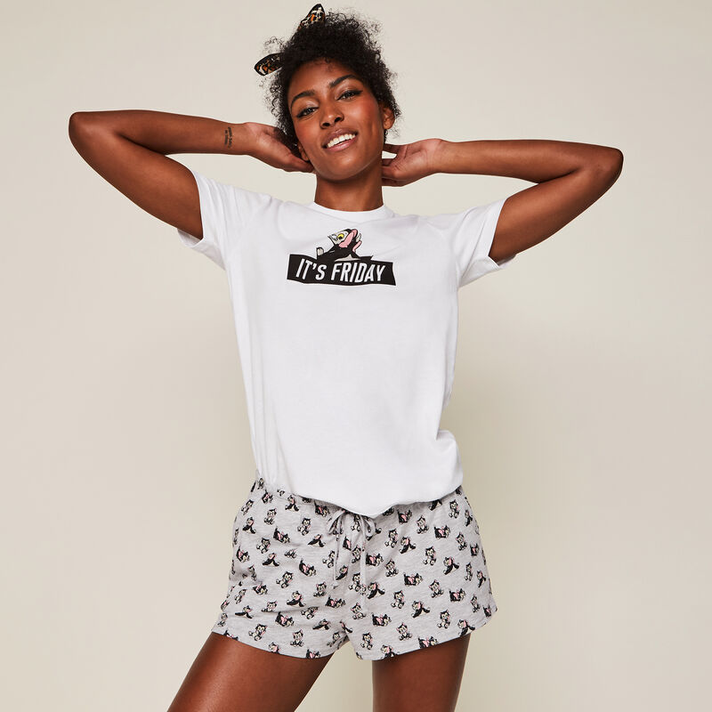 Short en jersey print Figaro itsfridayiz Short en jersey print Figaro itsfridayiz;