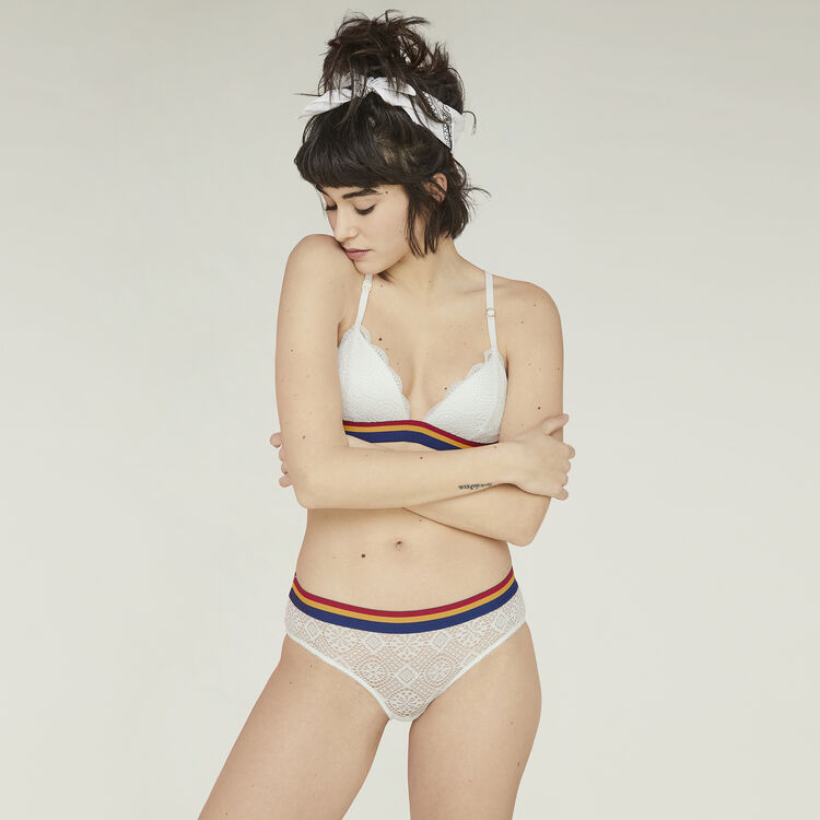 Soutien-gorge triangle blanc new dystaniz white.