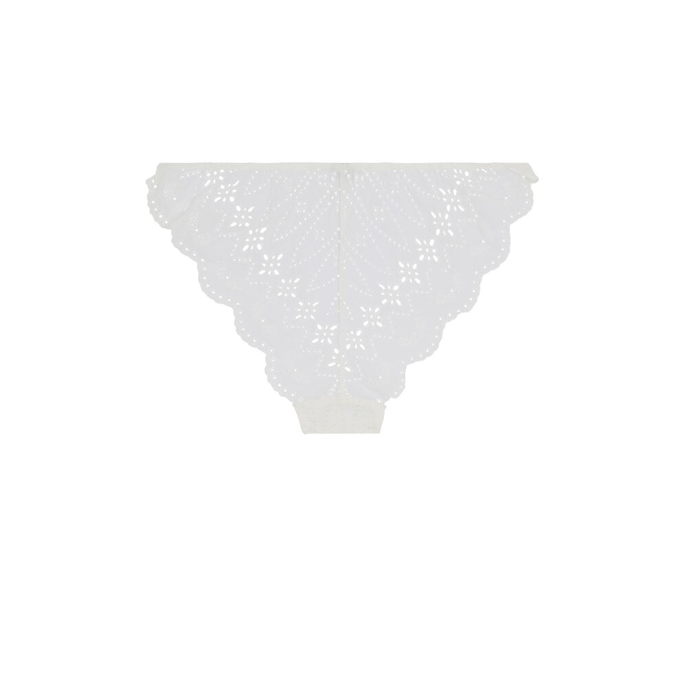 Culotte brodée - blanc blanc.