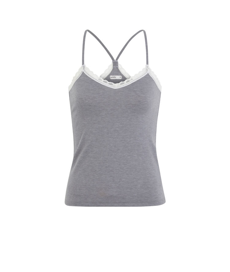 Top en jersey à fines bretelles vitamiz gris.
