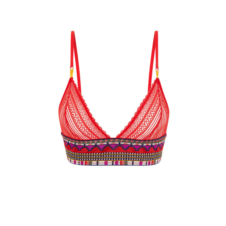 Soutien-gorge triangle rouge valliz rouge.